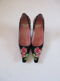 Moschino Floral Print Heels (EU 36.5/ US 6.5)