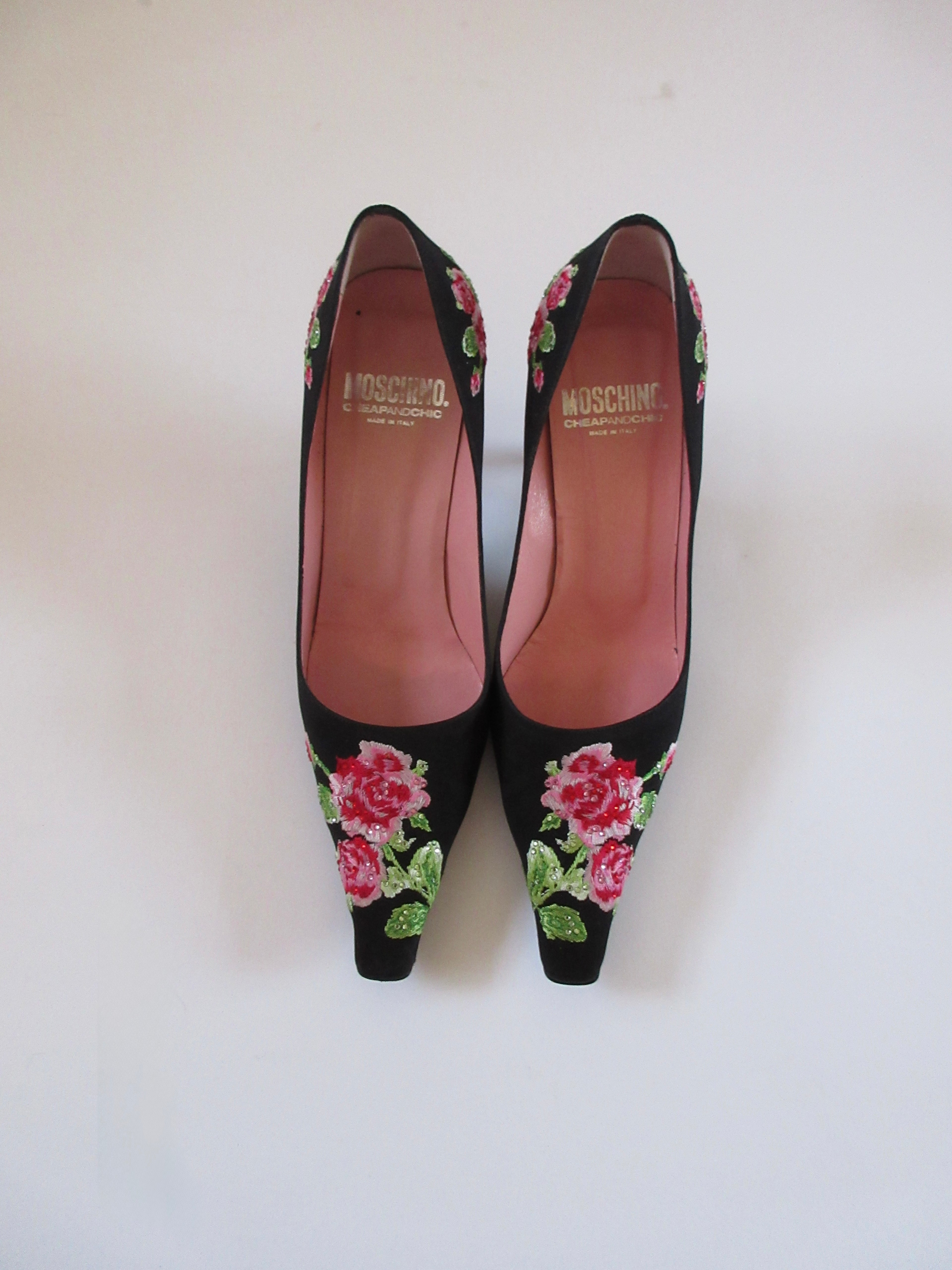 Moschino Floral Print Heels (EU 36.5/ US 6.5)