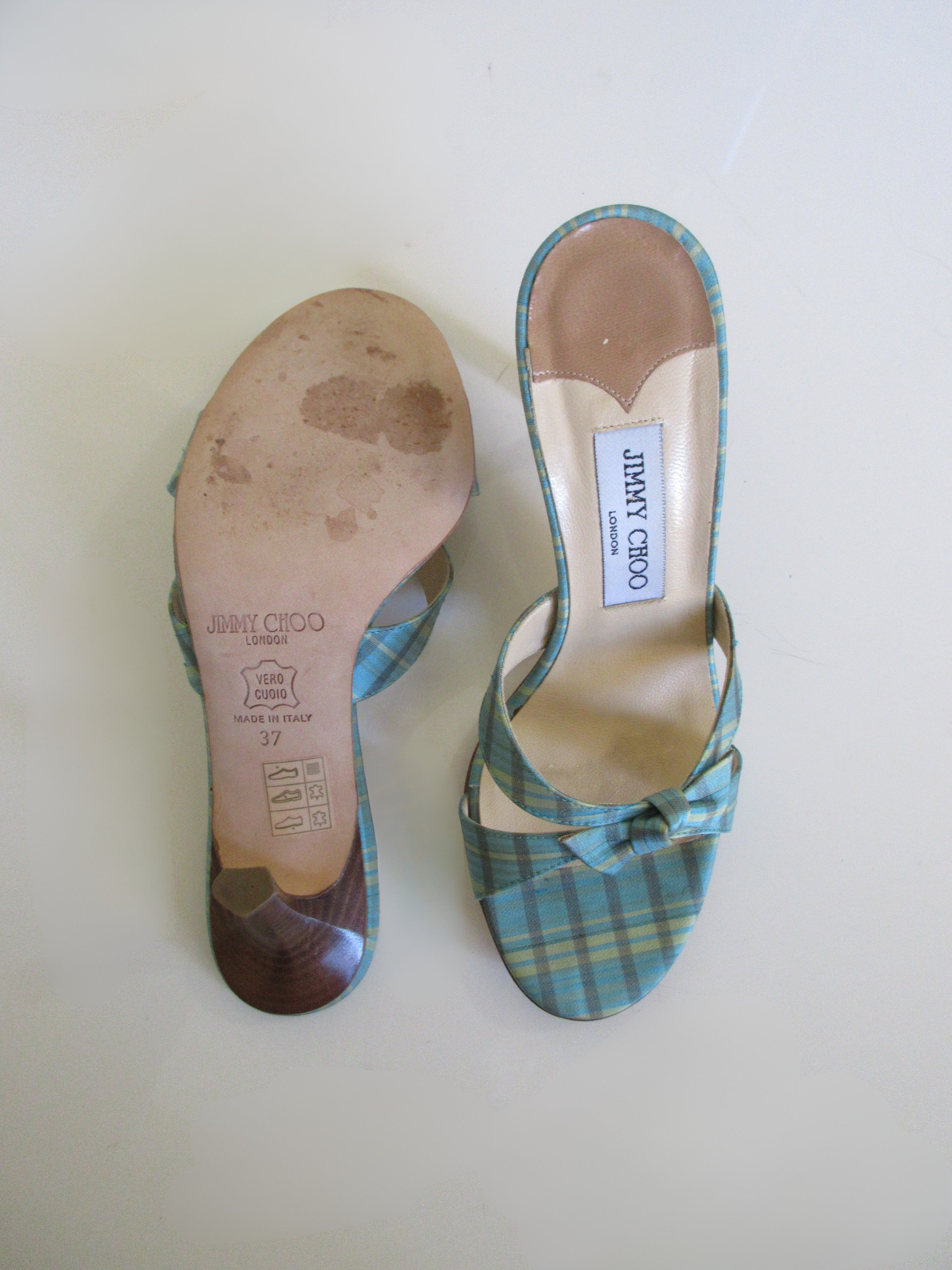 Jimmy Choo Plaid Heels (EU 37/ US 6.5)