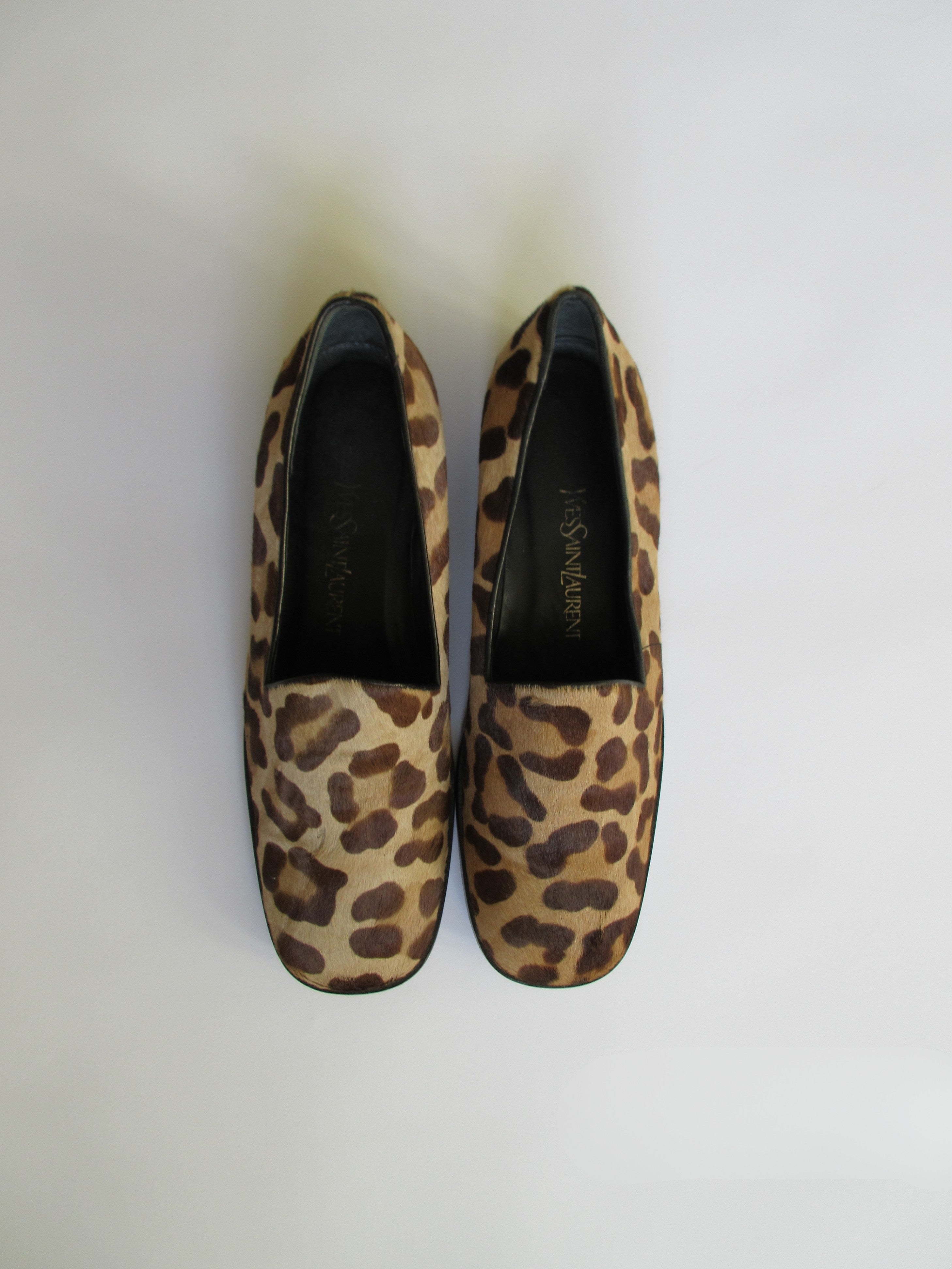 YSL Leopard Loafers (EU 37.5/ US 7.5)
