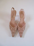 René Caovilla Pink Lace Heels (EU 36/ US 6)