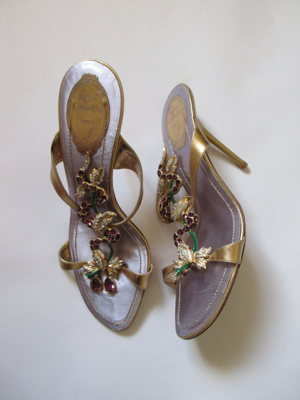 René Caovilla Snake Heels (EU 40/ US 9.5)