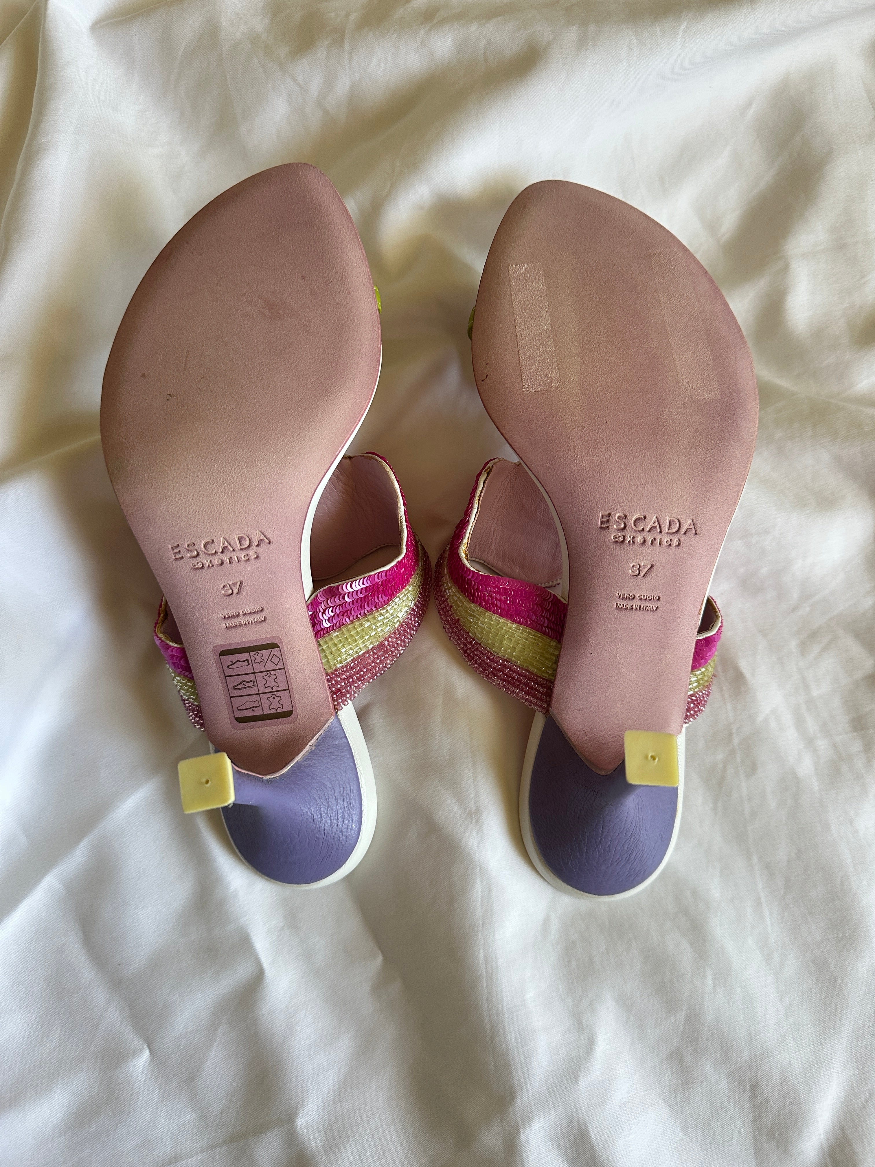 Escada Beaded/Sequin Pumps (EU 37/ US 7)