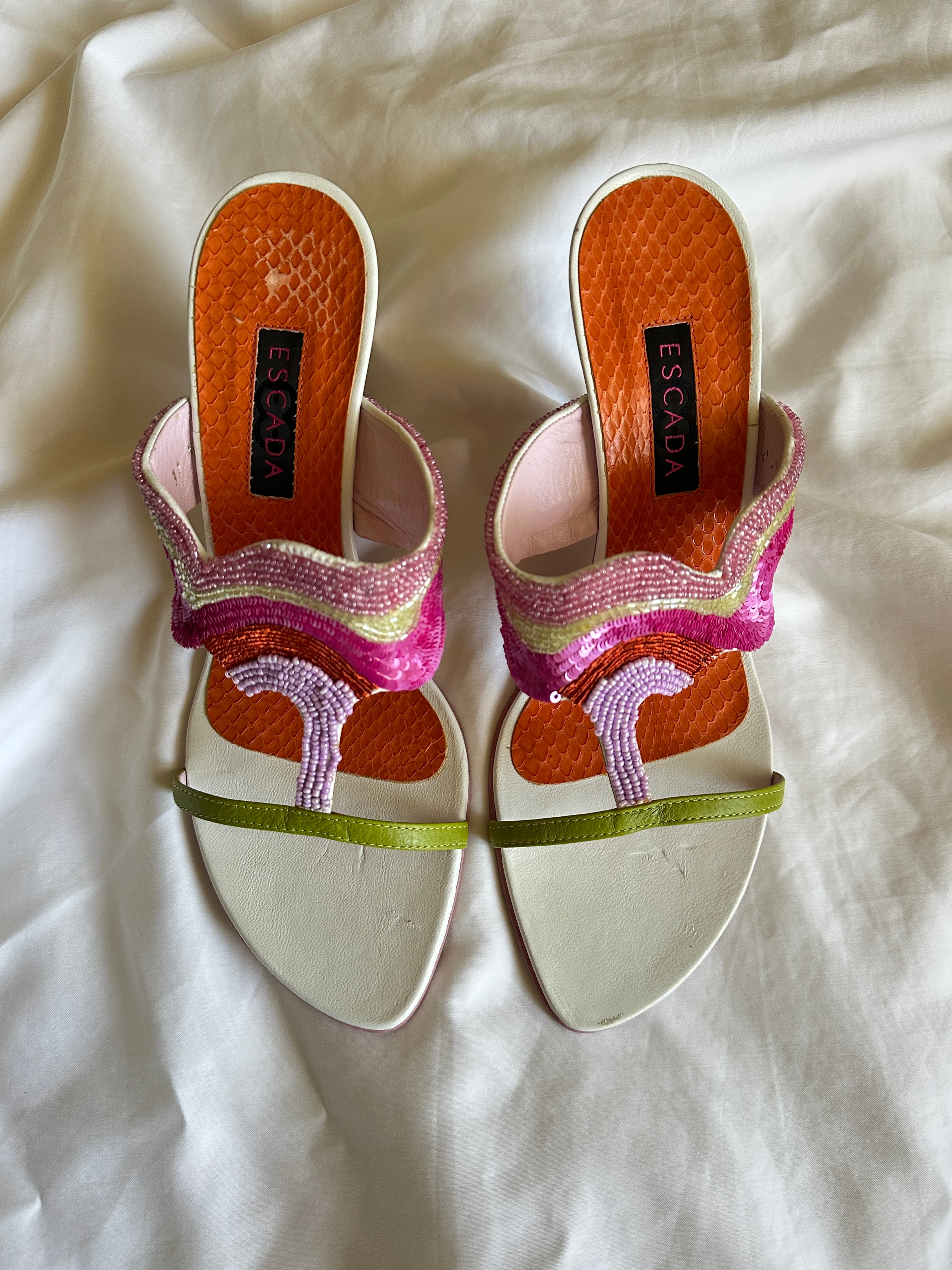 Escada Beaded/Sequin Pumps (EU 37/ US 7)