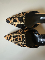 Manolo Blahnik Leopard Calf Hair Kitten Heels (EU 38/ US 7.5)
