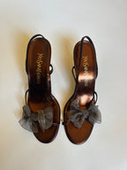 Yves Saint Laurent Slingback Bow Heels (EU 37.5/ US 7.5)