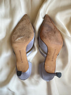 Manolo Blahnik D'orsay Mary Jane Satin Heels (EU 36/ US 6)