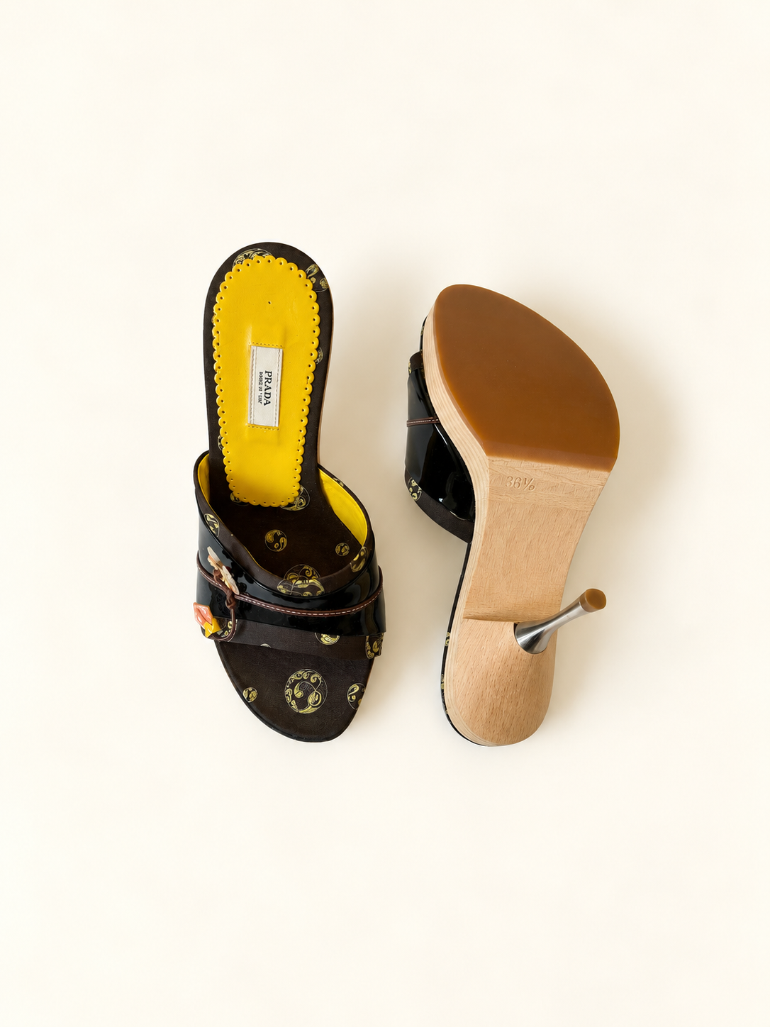 Prada SS 2003 Kimono Heels (EU 36.5/ US 6)
