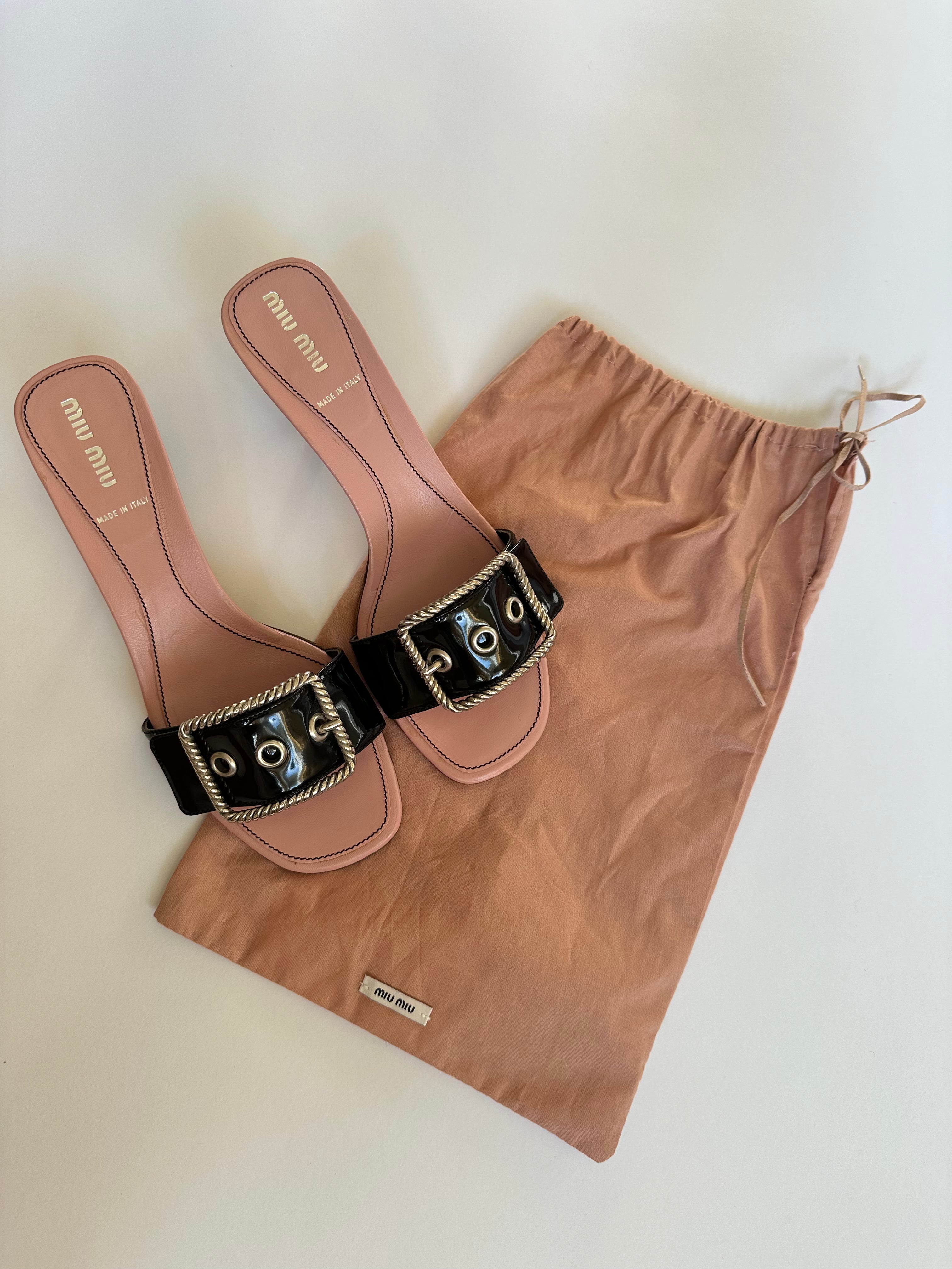 Miu Miu Buckle Kitten Heel (EU 38/ US 7.5)