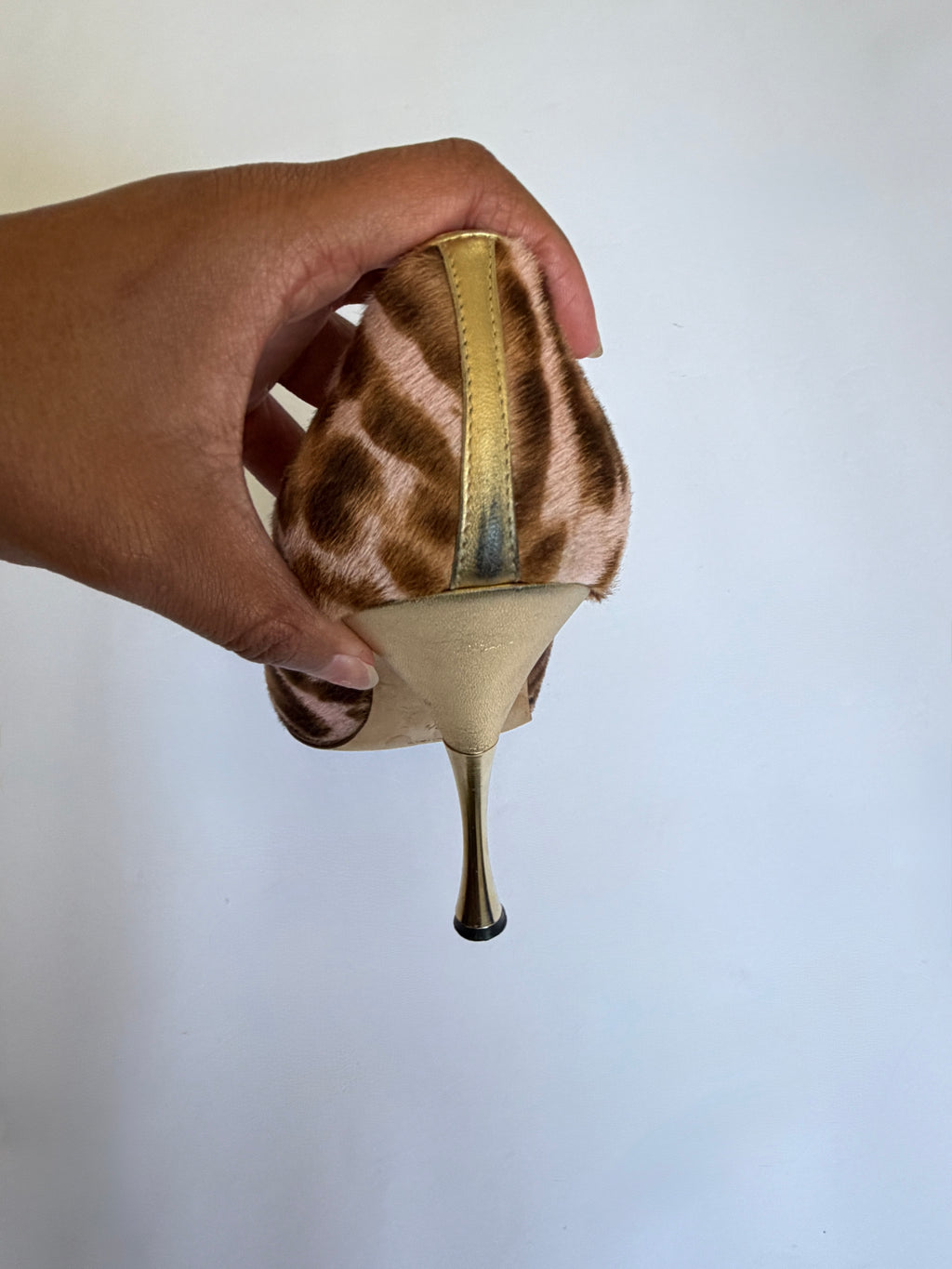 Manolo Blahnik Leopard Print Heels (EU 37.5/ US 7)