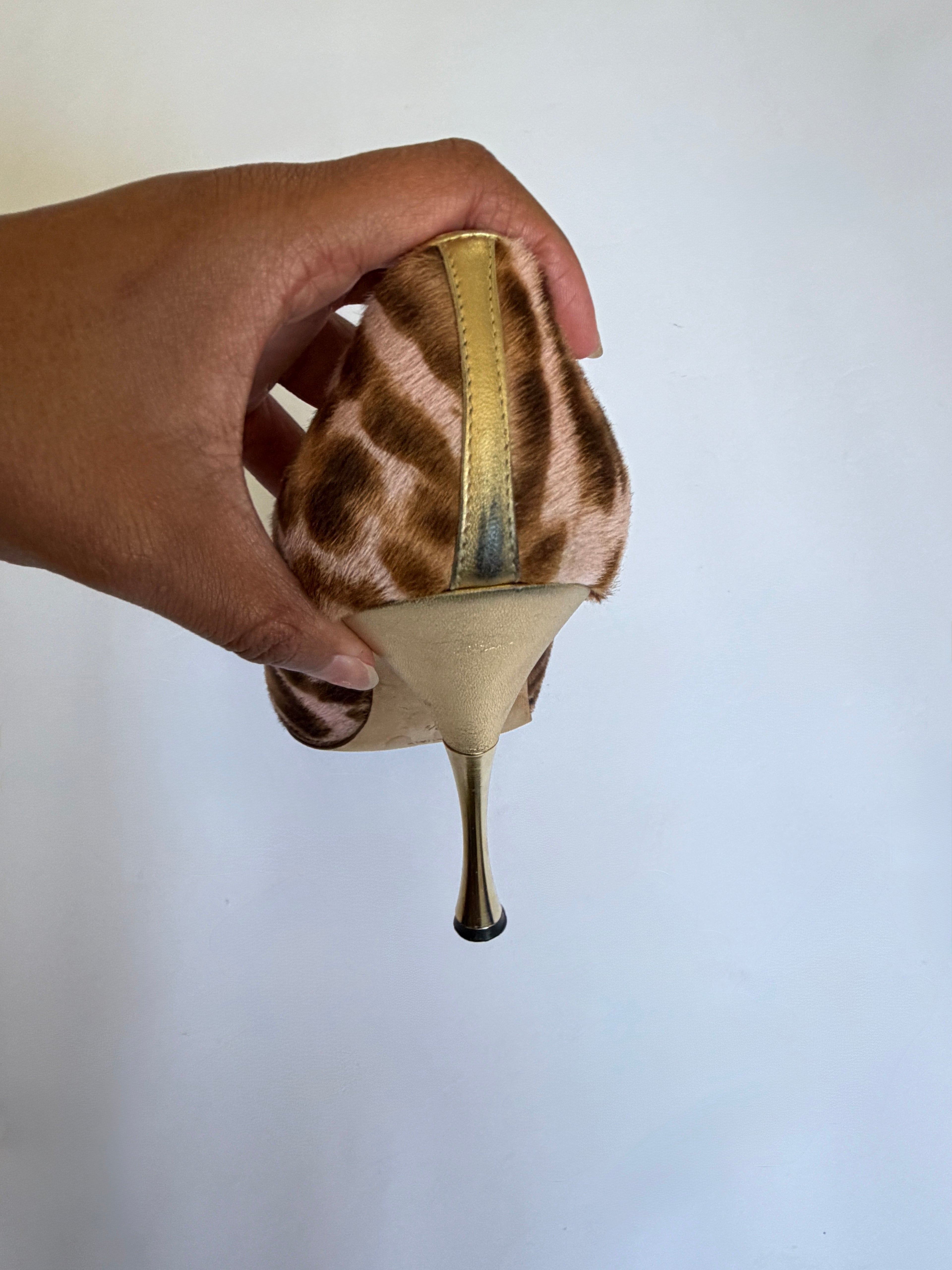 Manolo Blahnik Leopard Print Heels (EU 37.5/ US 7)